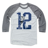 Mens Baseball T-Shirt Heather Gray / Ash
