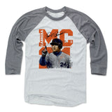 Mens Baseball T-Shirt Heather Gray / Ash