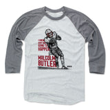 Mens Baseball T-Shirt Heather Gray / Ash