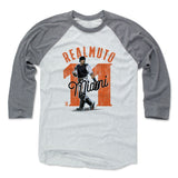Mens Baseball T-Shirt Heather Gray / Ash