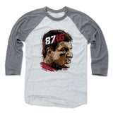 Mens Baseball T-Shirt Heather Gray / Ash