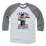 Mens Baseball T-Shirt Heather Gray / Ash