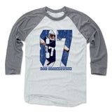 Mens Baseball T-Shirt Heather Gray / Ash