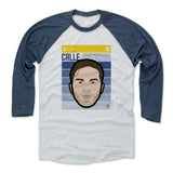 Mens Baseball T-Shirt Indigo / Ash