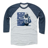 Mens Baseball T-Shirt Indigo / Ash