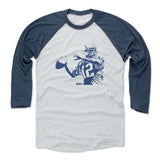 Mens Baseball T-Shirt Indigo / Ash