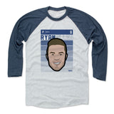 Mens Baseball T-Shirt Indigo / Ash