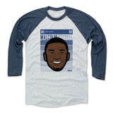 Mens Baseball T-Shirt Indigo / Ash