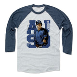 Mens Baseball T-Shirt Indigo / Ash