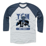 Mens Baseball T-Shirt Indigo / Ash