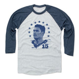 Mens Baseball T-Shirt Indigo / Ash
