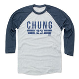 Mens Baseball T-Shirt Indigo / Ash