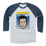 Mens Baseball T-Shirt Indigo / Ash
