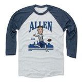Mens Baseball T-Shirt Indigo / Ash