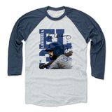 Mens Baseball T-Shirt Indigo / Ash