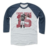 Mens Baseball T-Shirt Indigo / Ash