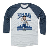 Mens Baseball T-Shirt Indigo / Ash