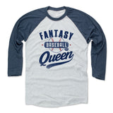 Mens Baseball T-Shirt Indigo / Ash
