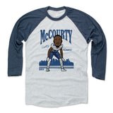 Mens Baseball T-Shirt Indigo / Ash
