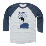 Mens Baseball T-Shirt Indigo / Ash