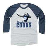Mens Baseball T-Shirt Indigo / Ash