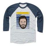 Mens Baseball T-Shirt Indigo / Ash