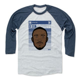 Mens Baseball T-Shirt Indigo / Ash