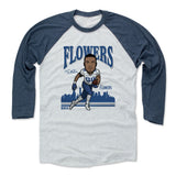 Mens Baseball T-Shirt Indigo / Ash
