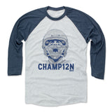 Mens Baseball T-Shirt Indigo / Ash