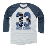 Mens Baseball T-Shirt Indigo / Ash