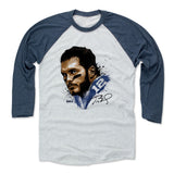 Mens Baseball T-Shirt Indigo / Ash