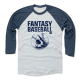Mens Baseball T-Shirt Indigo / Ash