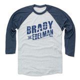 Mens Baseball T-Shirt Indigo / Ash