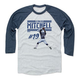 Mens Baseball T-Shirt Indigo / Ash