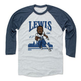 Mens Baseball T-Shirt Indigo / Ash