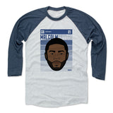 Mens Baseball T-Shirt Indigo / Ash