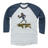 Mens Baseball T-Shirt Indigo / Ash