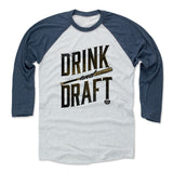 Mens Baseball T-Shirt Indigo / Ash