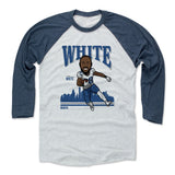 Mens Baseball T-Shirt Indigo / Ash