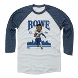 Mens Baseball T-Shirt Indigo / Ash