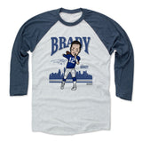 Mens Baseball T-Shirt Indigo / Ash