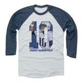 Mens Baseball T-Shirt Indigo / Ash