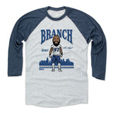 Mens Baseball T-Shirt Indigo / Ash