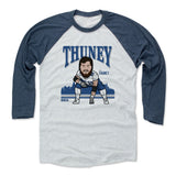 Mens Baseball T-Shirt Indigo / Ash