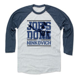 Mens Baseball T-Shirt Indigo / Ash