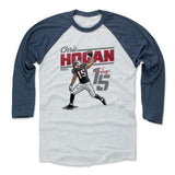 Mens Baseball T-Shirt Indigo / Ash