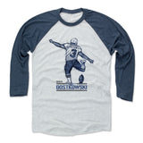 Mens Baseball T-Shirt Indigo / Ash