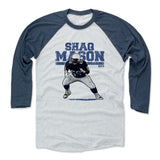 Mens Baseball T-Shirt Indigo / Ash