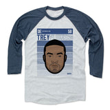 Mens Baseball T-Shirt Indigo / Ash