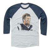 Mens Baseball T-Shirt Indigo / Ash